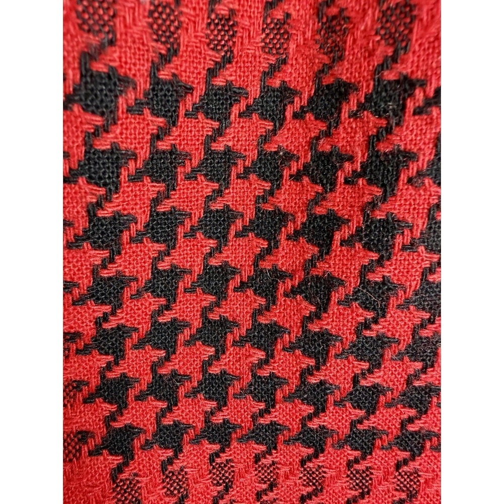 Requirements Vintage Plaid Wool Blend Fringe Midi Pencil Skirt Women's Size 12P - Picture 7 of 13